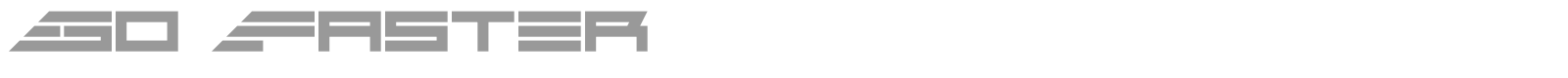 Go Faster font preview